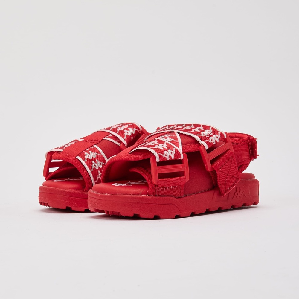 Kappa Red Sandals Comfortable Slip-On Design